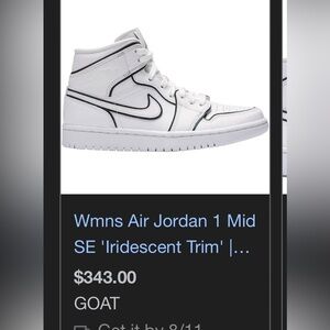 Wmns Air Jordan 1 Mid 'iridescent'